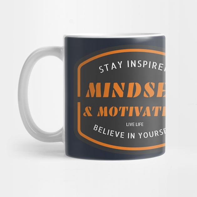 Mindset & Motivation Orange Oval by Live Life Motivated